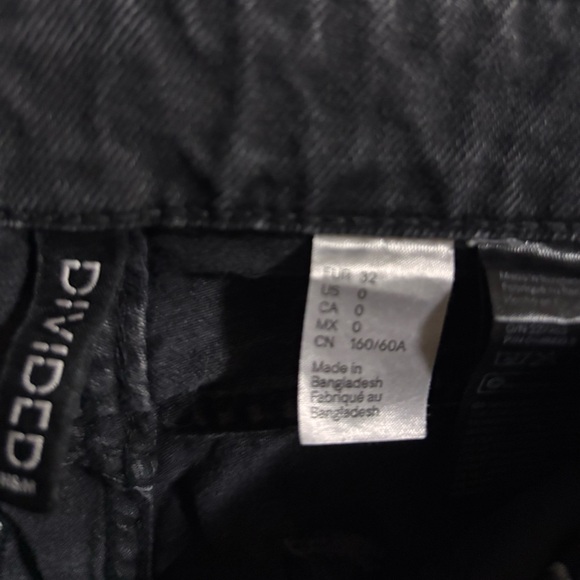 H&M Black Ripped Shorts - Picture 2 of 3